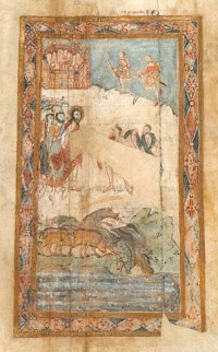 The Miracle of the Gadarene Swine (Anglo-Saxon, c.1000)