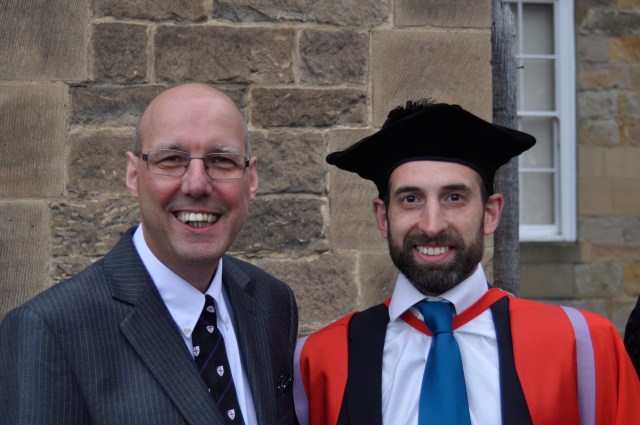 With my doctoral supervisor at congregation