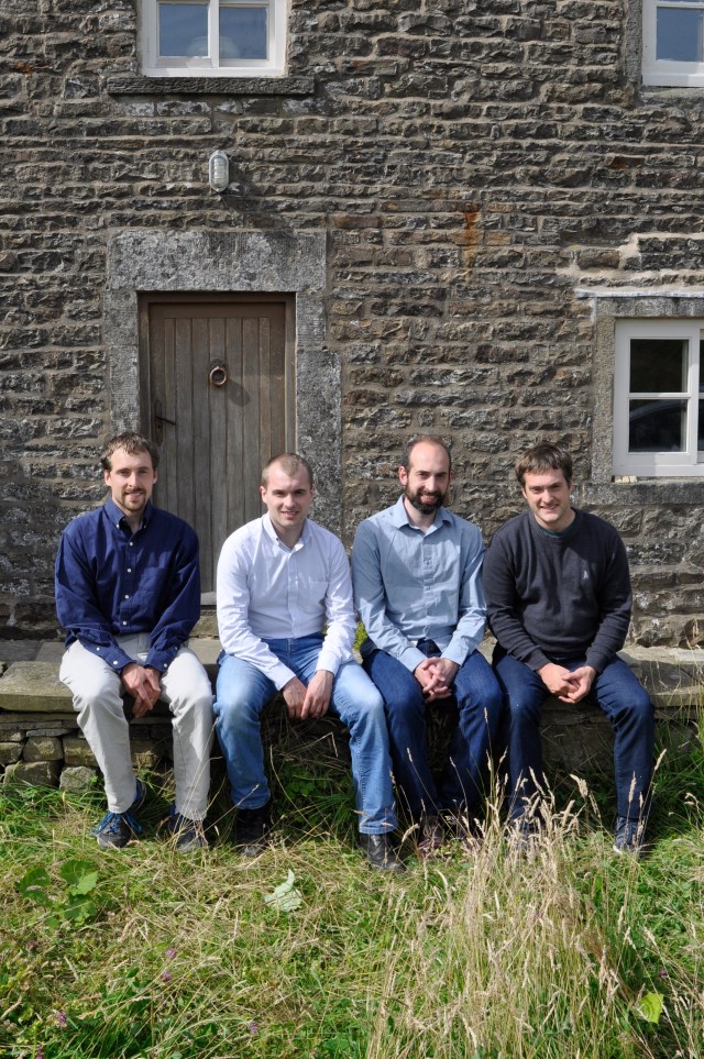 With my brothers in the Dales