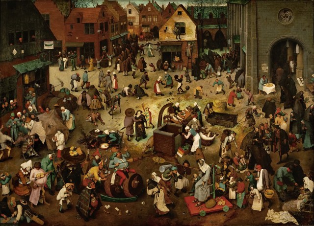 Pieter Bruegel the Elder - The Fight Between Carnival and Lent